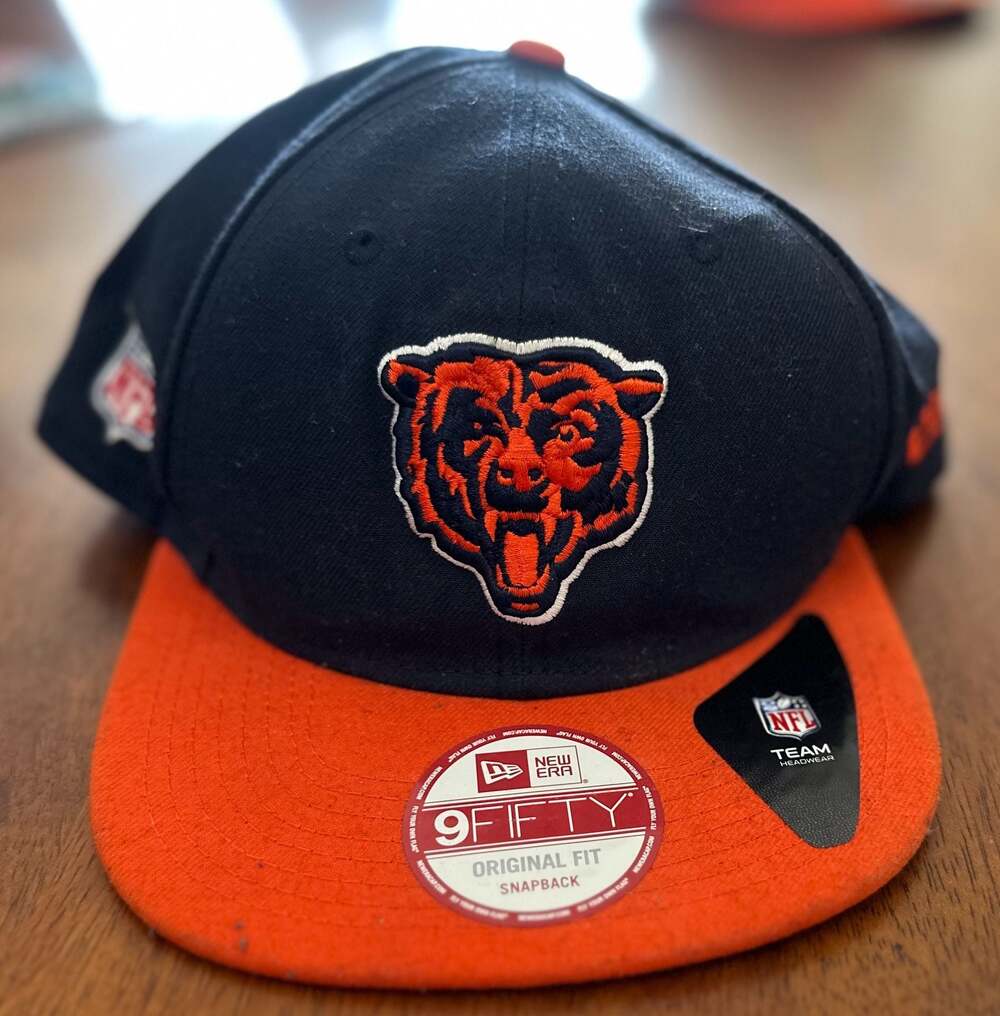 Chicago Bears New Era 9FIFTY Original Fit Snapback Hat - Navy/Orange